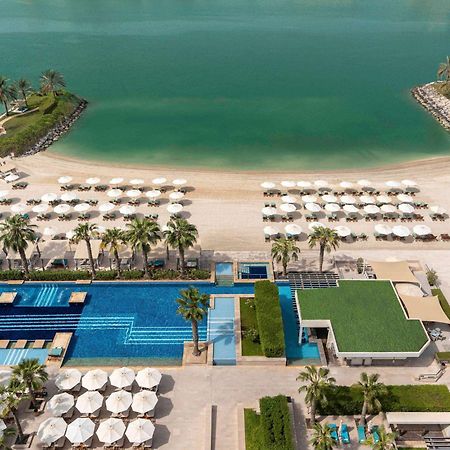 ホテル フェアモント バーブ アル バハール アブダビ エクステリア 写真 Aerial view of the beach at The Oberoi, Dubai