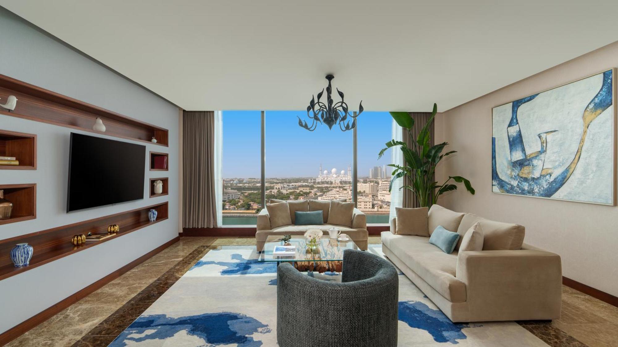 ホテル フェアモント バーブ アル バハール アブダビ エクステリア 写真 A living room in a typical apartment